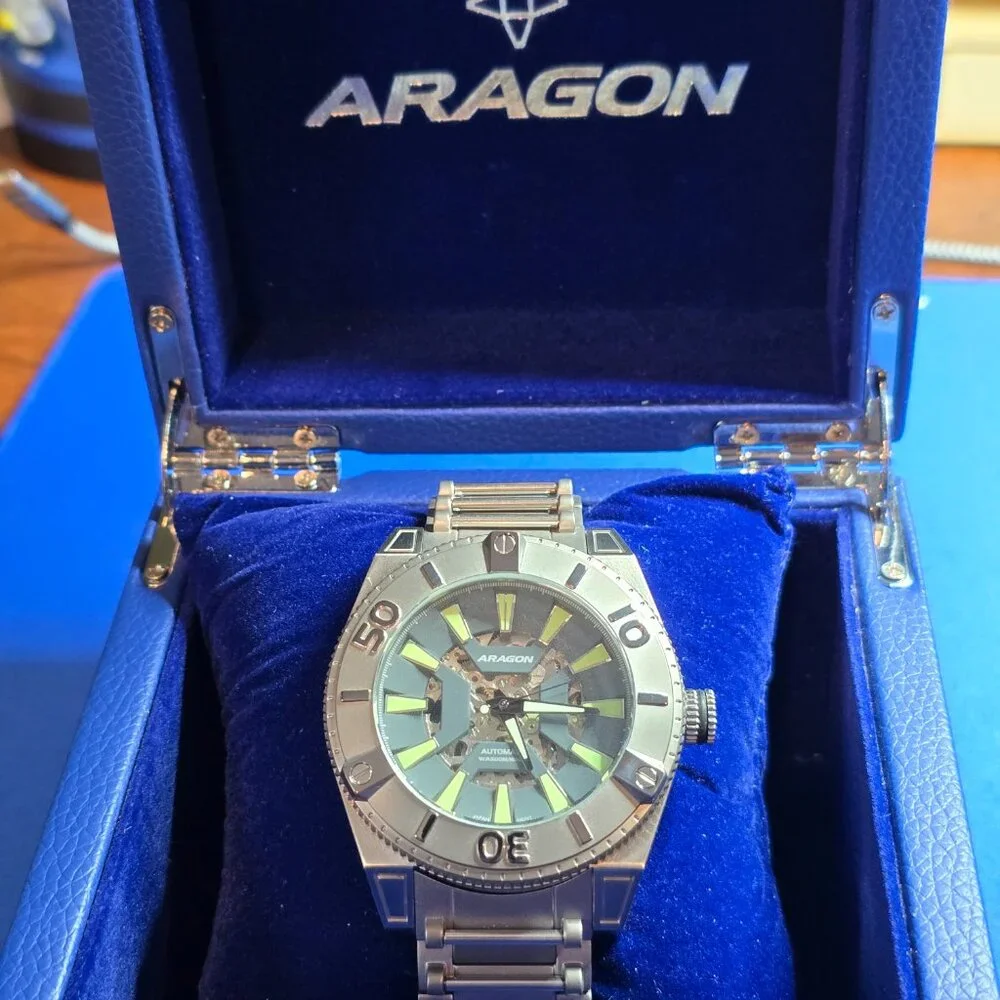 Aragon Silver Jet Watch - Picture 2 of 6